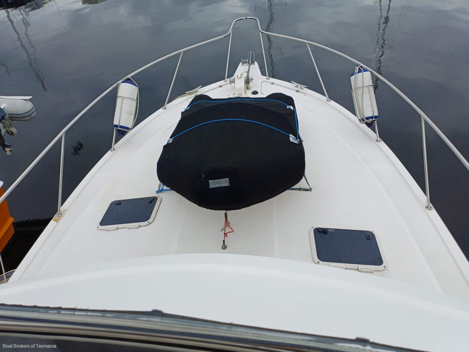 Less Stress Riviera 36 Flybridge. Twin cabins, twin Cummins. Boat Brokers of Tasmania