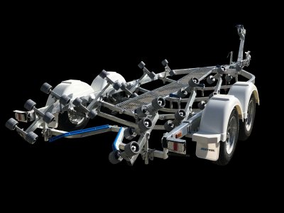 Aluminium boat trailer 6.2m tandem axle