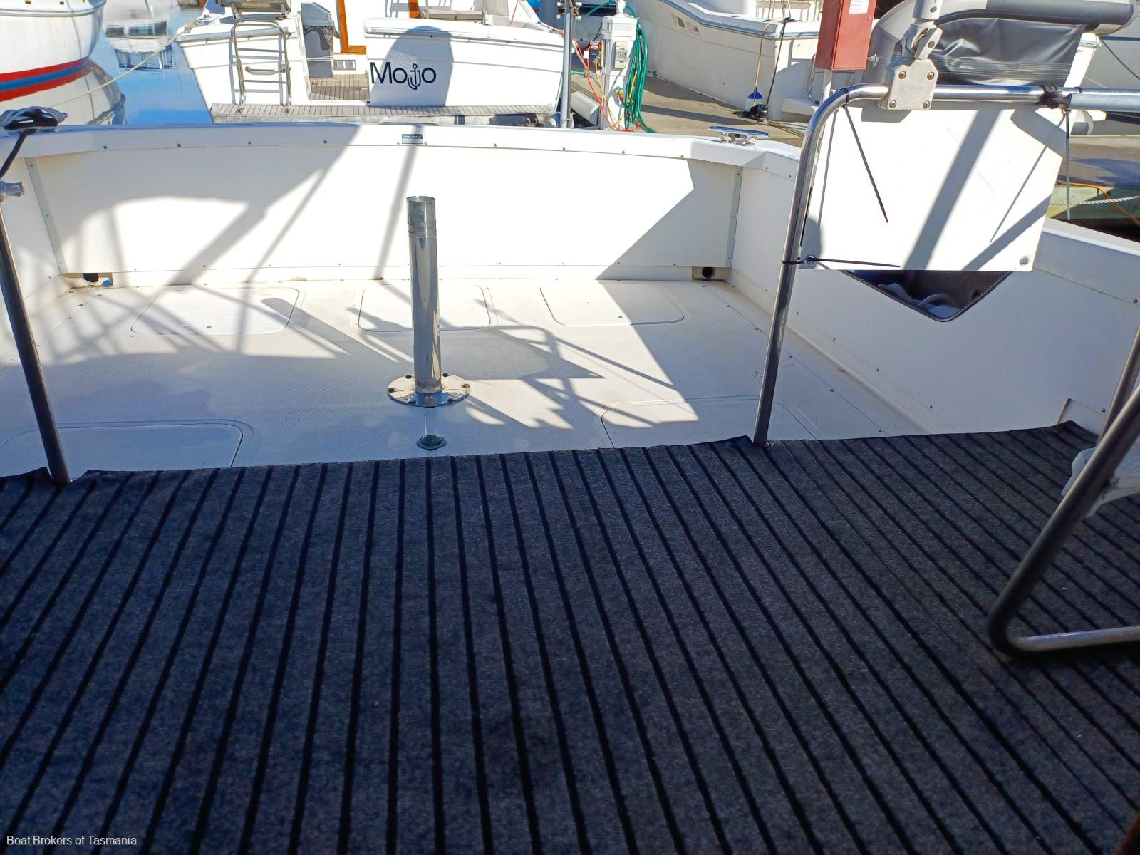 Kerry Girl Bertram 28 Flybridge Twin diesel shaft drive Sportsfisherman Boat Brokers of Tasmania