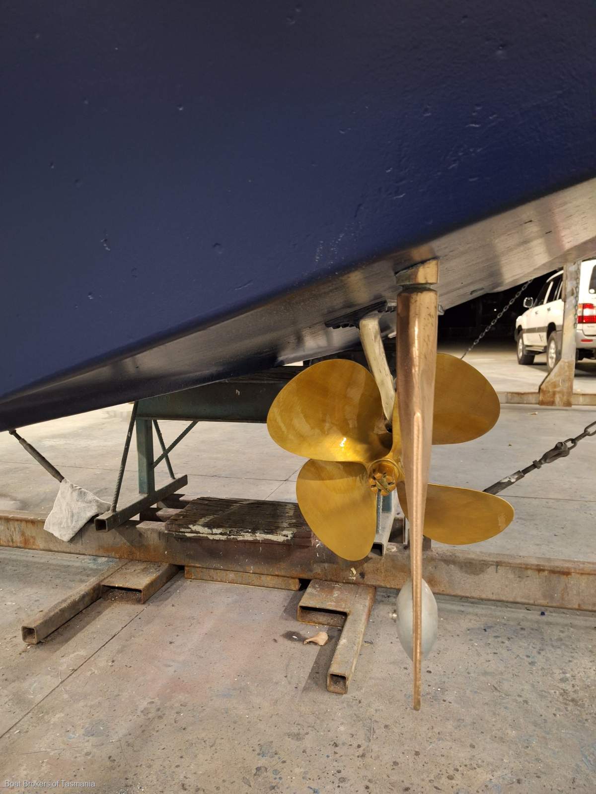 Enchantress Riviera 34 Flybridge Cruiser Shaft drive diesels, bowthruster and a lot more. Boat Brokers of Tasmania