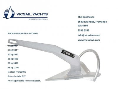 Rocna Anchors - Prices start from $239
