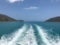 Meridian 48 Power Catamaran:Flat wake @18 kts