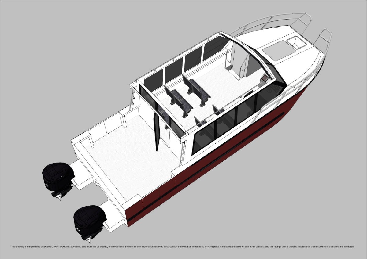New Sabrecraft Marine Crew Change Boat 9.00m Cat Work Boat Ferry