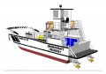 New Sabrecraft Marine Landing Craft 10 x 3.5 Work Boat Barge + A Frame