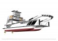 Sabrecraft Marine Landing Craft 10 x 3.5 Work Boat Barge + A Frame