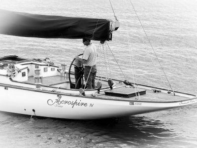 Historic International Class racing yacht