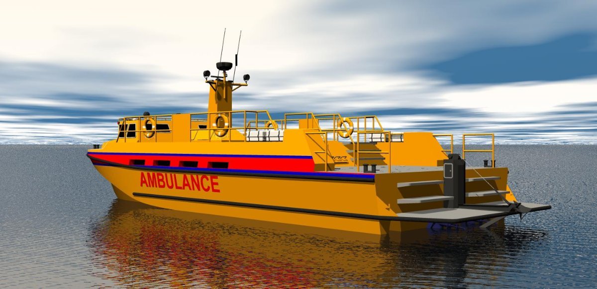 Sabrecraft Marine Ambulance Rescue Boat 18000 AirRide Express