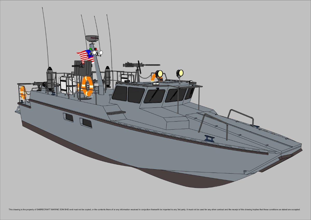 New Sabrecraft Marine Patrol Mono 15000 Gun Boat