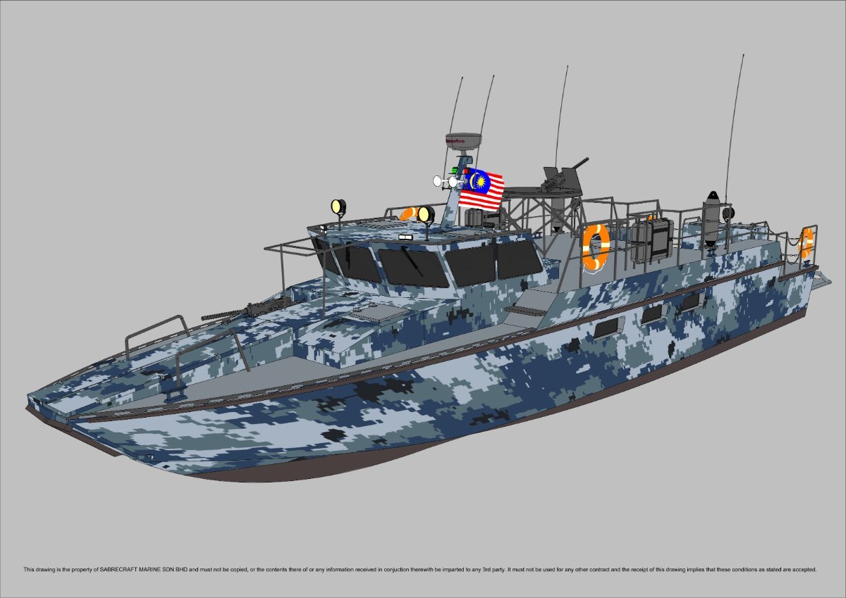 Sabrecraft Marine Patrol Mono 18000 Gun Boat