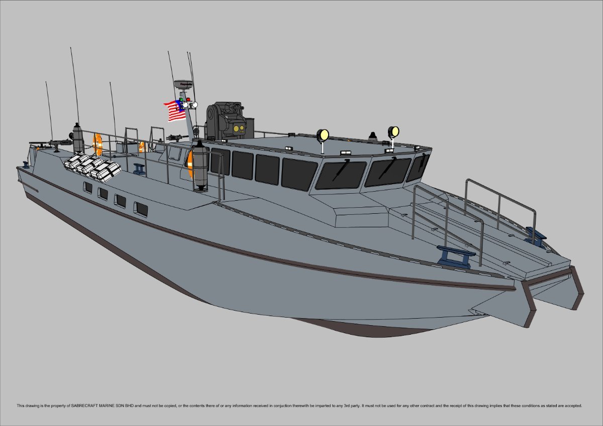 Sabrecraft Marine Patrol Mono 25000 Gun Boat