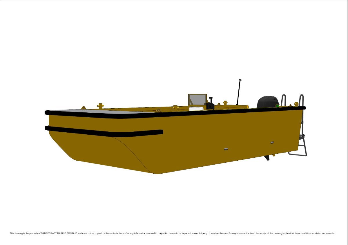 Sabrecraft Marine Work Boat 5900 Self Draining Deck