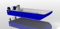 New Sabrecraft Marine WB7400-3 Work Boat Punt with Engine Pods with CE Approval