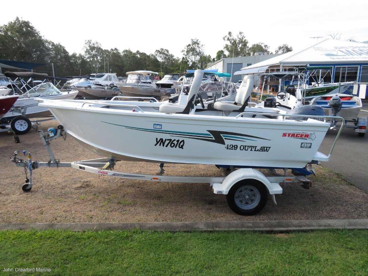 Stacer 429 Outlaw Side Console Trailer Boats Boats Online For Sale Aluminium Boats Online