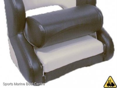 Heavy Duty Admiral Upholstered Helmsman Seat With Folding Bolster