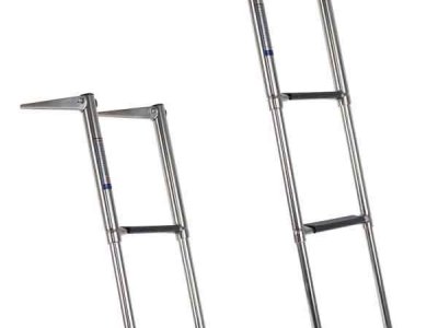 STAINLESS STEEL TELESCOPIC LADDERS - 2 AND 3 STEP- FROM $ 89.00