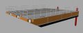 Sabrecraft Marine Road Transportable Deck Barge Construction Barge Steel