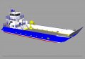 Sabrecraft Marine Landing Craft Barge 24.00 meter Aluminium with Deck Crane