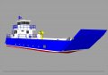 Sabrecraft Marine Landing Craft Barge 24.00 meter Aluminium with Deck Crane