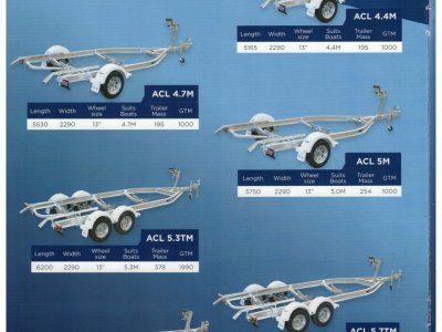 DUNBIER ALLOY CENTRELINE SERIES TRAILERS - AT DINGHY WORLD