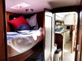 Bowman 47 Centre Cockpit live aboard blue water cruiser:Pilot berths twin bunks