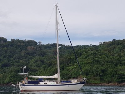 Saltram Saga 40 for Sale in Rebak Island Marina, Langkawi.