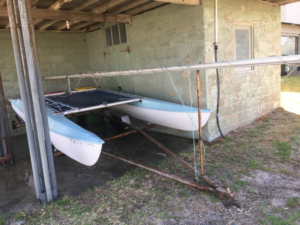 Windrush 14 Surf Cat Sailing Catamaran For Sale Fibreglass Grp