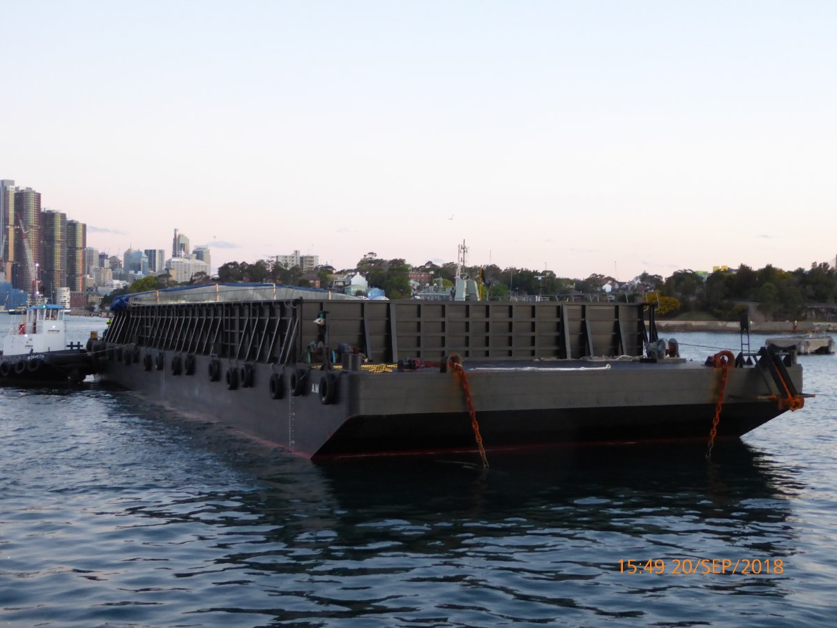 Australia Marine Services AMS Tugs and Barges Deck Cargo Ballast Tank Barge