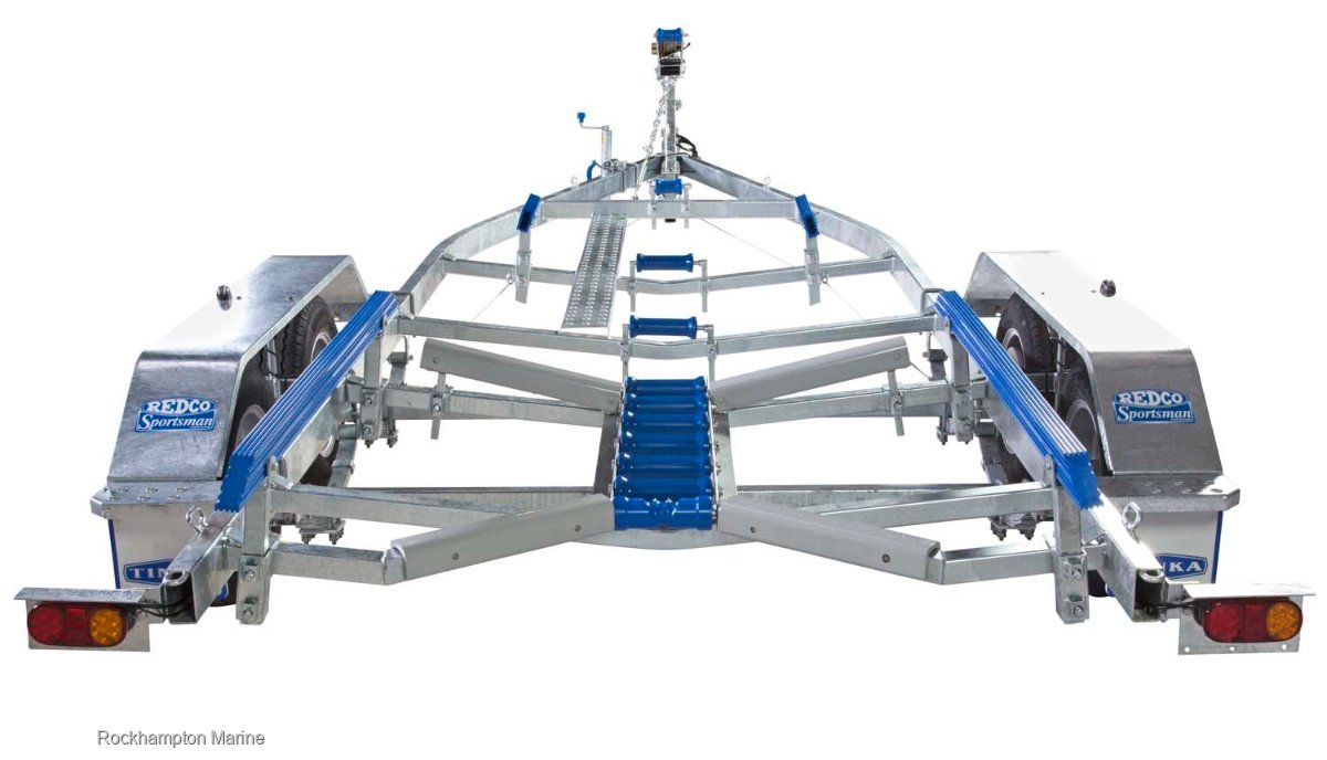 New REDCO RS610TMO BRAKED GALVANISED TANDEM BOAT TRAILER TO SUIT BOATS TO 6.1M!