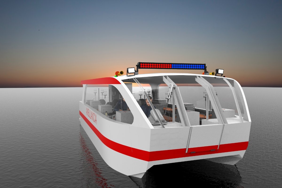 Sabrecraft Marine Ambulance Rescue Catamaran