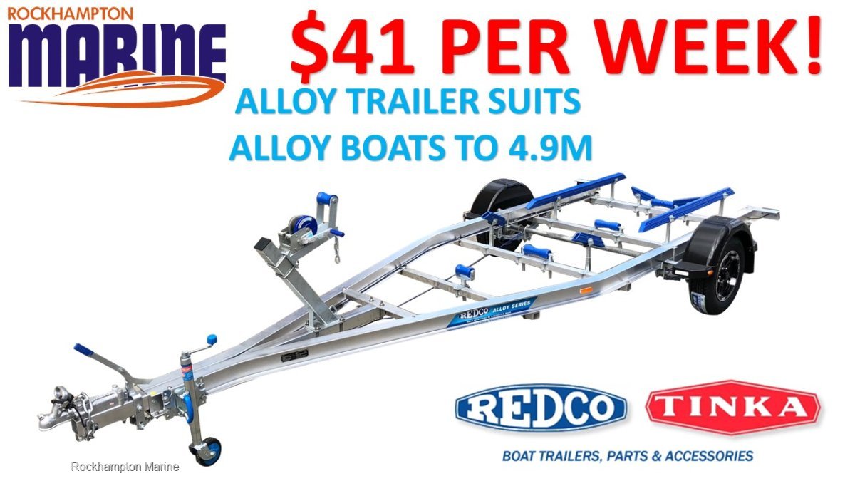 REDCO TA480MO-B ALLOY BRAKED BOAT TRAILER TO SUIT ALLOY BOATS UP TO 4.9M!!!