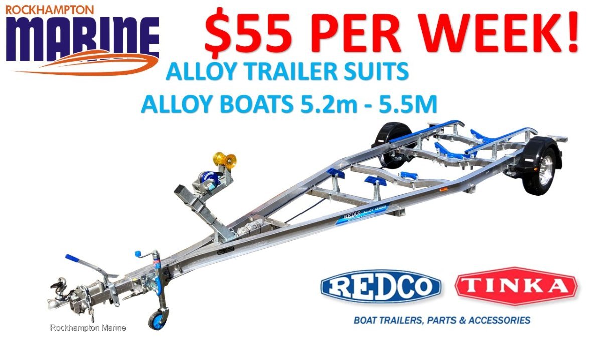 REDCO TA500MO-B ALLOY BRAKED BOAT TRAILER TO SUIT ALLOY BOATS 5.2M-5.5M!!!