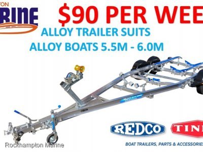 REDCO TA600TMO-B ALLOY BRAKED BOAT TRAILER TO SUIT ALLOY BOATS 5.5M-6.0M!!