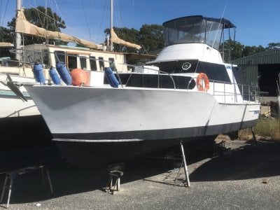 Custom Steel Flybridge Cruiser