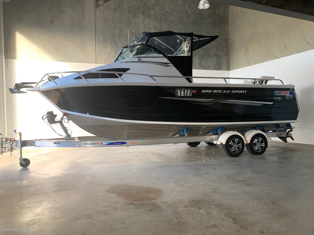 Quintrex 690 Ocean Spirit 2014 Model With 86hrs As New Trailer Boats Boats Online For Sale Aluminium Western Australia Wa Perth Region Boat Sales Wa 32 Miguel Rd Bibra Lake Wa Boats Online