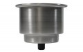 STAINLESS DRINK HOLDER WITH DRAIN - STRONG & CORROSION RESISTANT - $ 25.00
