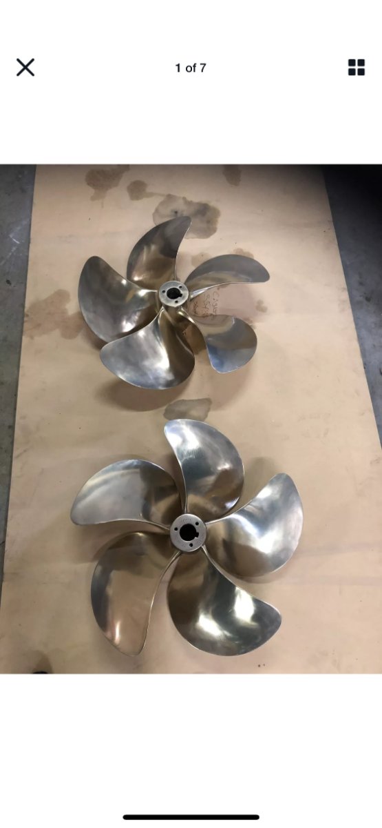 48 Riviera propellers