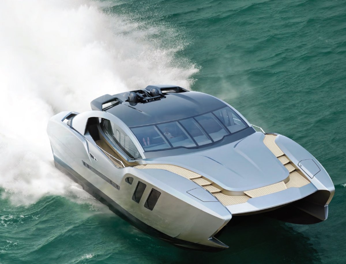 fast power catamaran