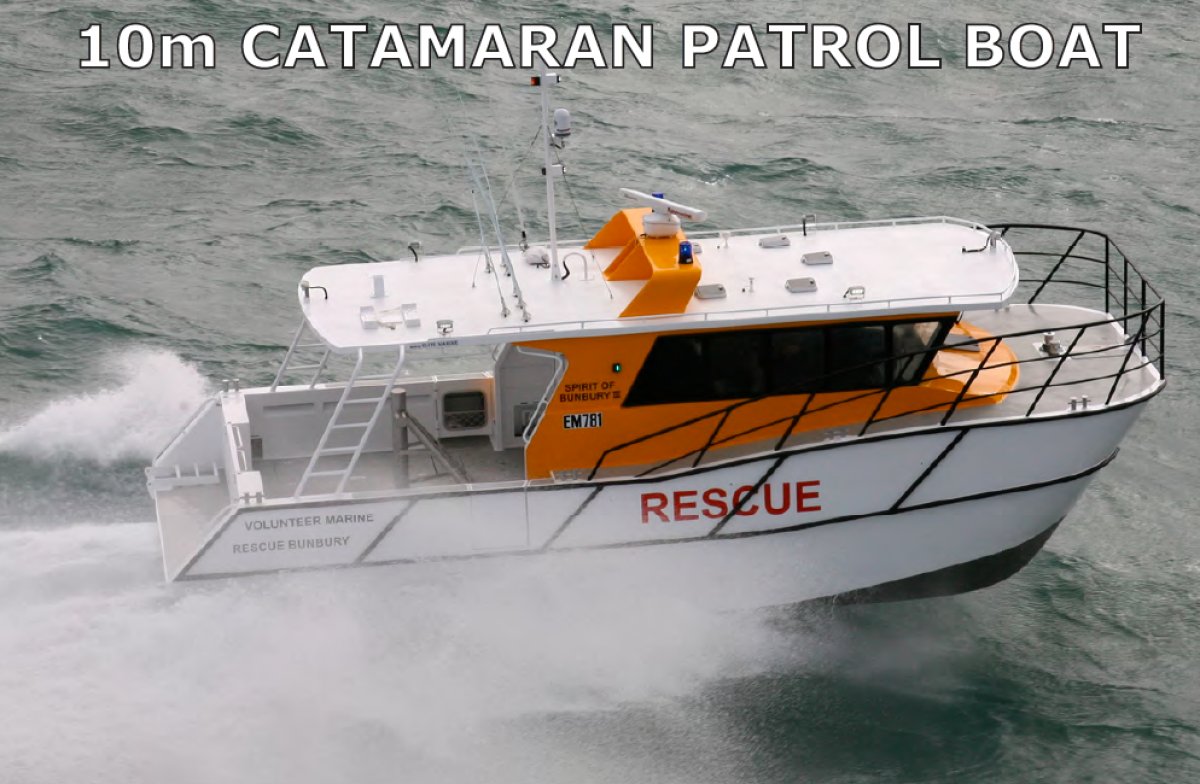 10m Alloy Cat Patrol Boat - Kitset