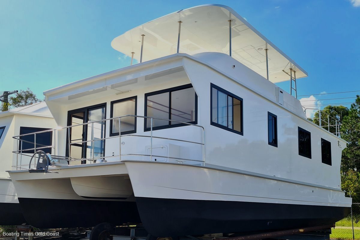 catamaran houseboat for sale