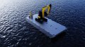 New Sabrecraft Marine Self Propelled Barge 12.00x5.00 Dumb Barge Work Barge