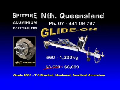 Spitfire 560-1200 kg Aluminium 316 Stainless Steel Boat Trailer