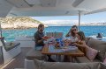 Fountaine Pajot Astrea 42 1/6 Share Mediterranean July 2023:Astrea 42 aft deck dining_1