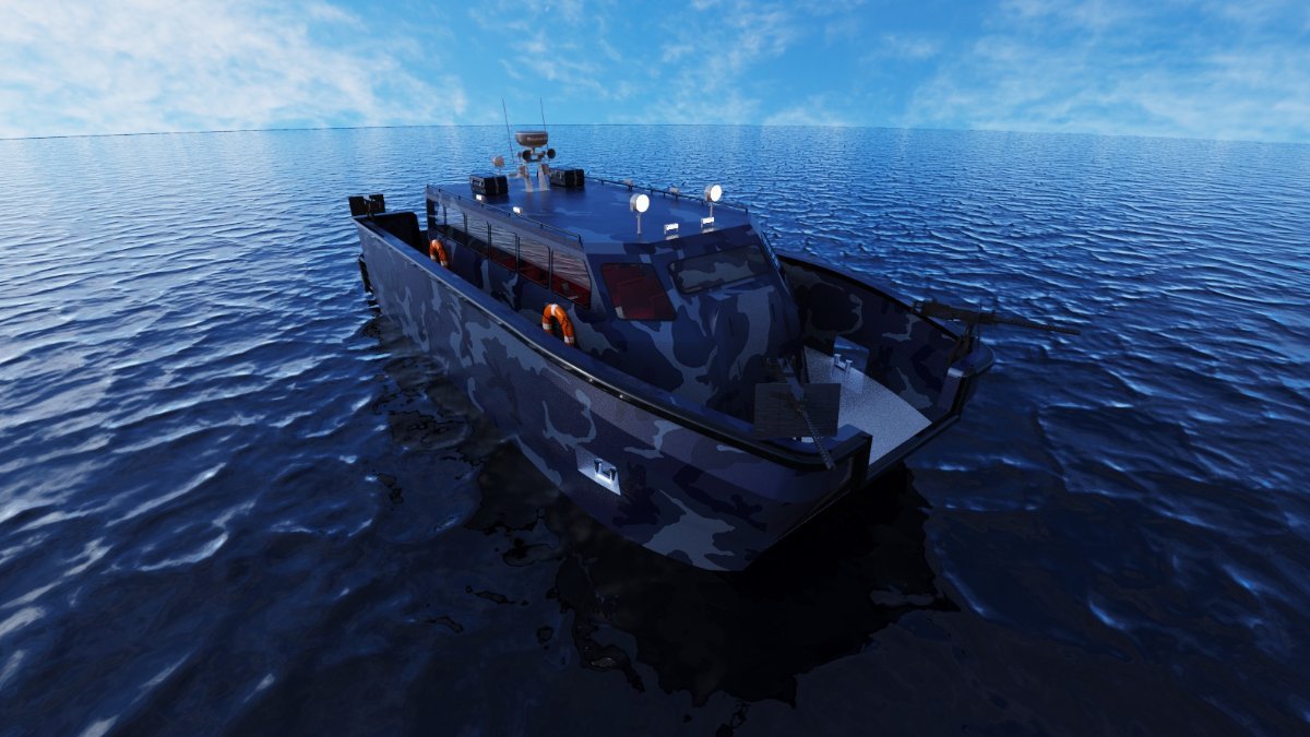 New Sabrecraft Marine GunCat Crew Change Boat