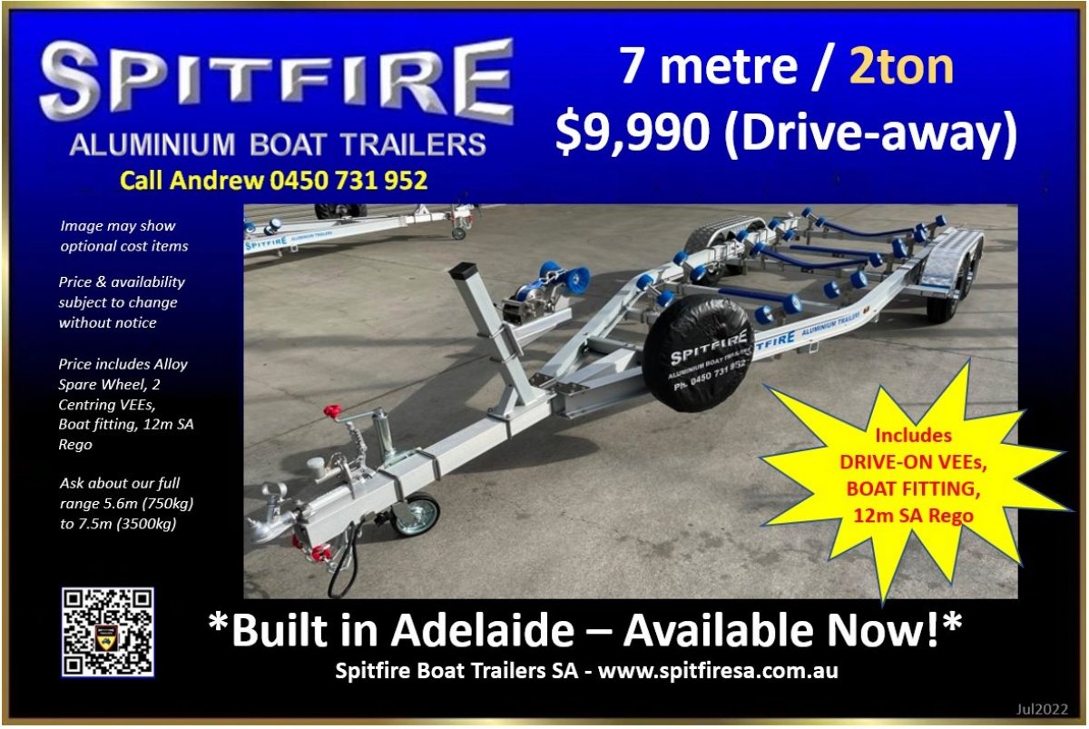 Boat Trailer 7m x 2ton - Suit up to 6.5m Boat