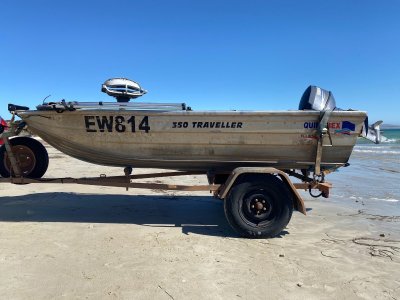 Quintrex 350 Traveller With outboard Yamaha 20hp