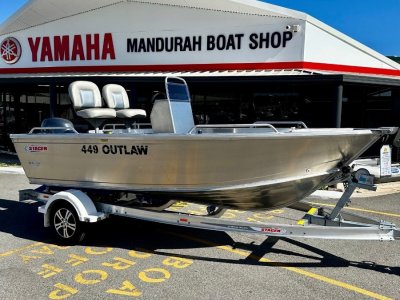 Stacer 449 Outlaw Centre Console Packaged with Yamaha F60 & Trailer