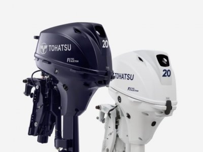 Brand New in unopened box 2 x Tohatsu 20 HP Outboard Motors