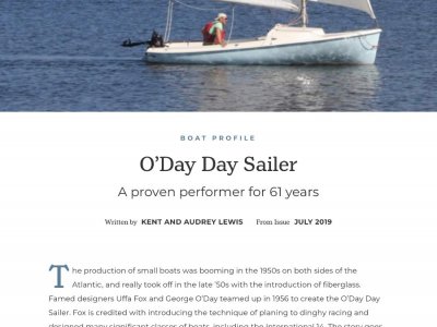 O'Day Day Sailer Weekender $300 spotters fee