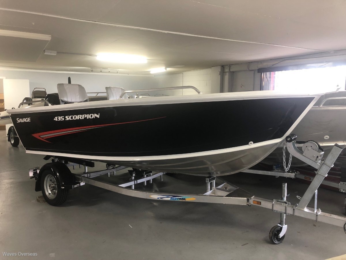 New Savage 435 Scorpion Ts Fitted up with new Mercury 50hp and trailer
