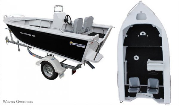 Horizon Aluminium Boats 435 Easy Fisher Pro Side Console